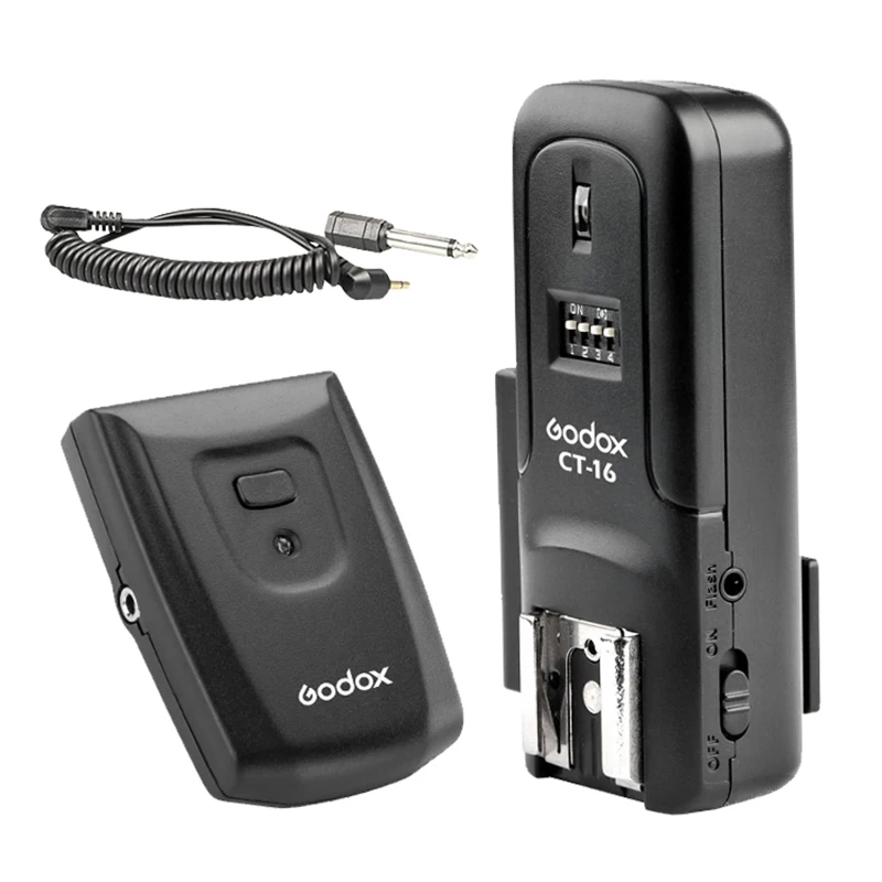Godox CT 16 каналов беспроводной Радио вспышка триггер передатчик + приемник набор