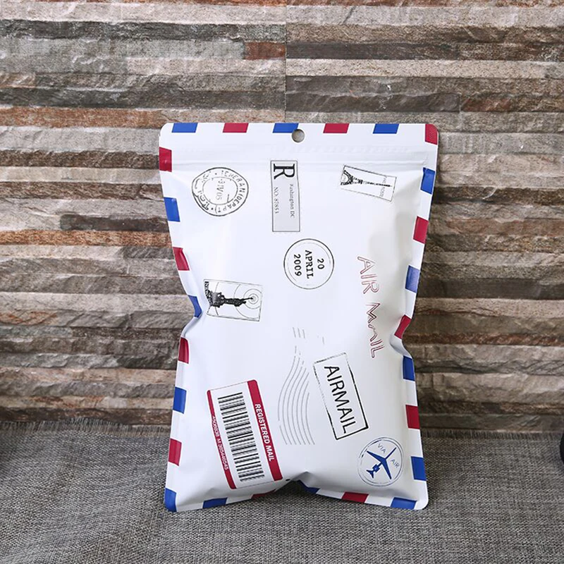 Полиэтиленовый пакет на молнии с цветным принтом пластиковая упаковочная сумка