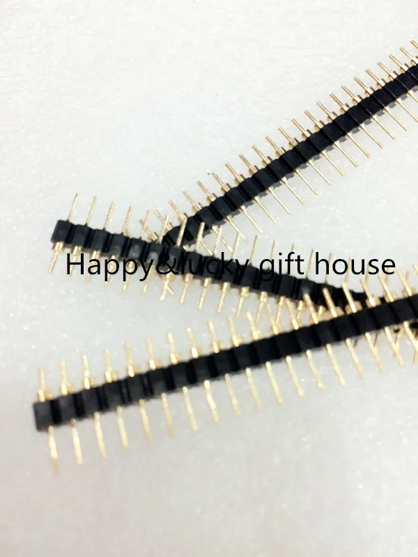 Круглый штыревой разъем YYT 40p 1*40Pin 2 54 мм позолоченная круглая игла|4 pin male|header
