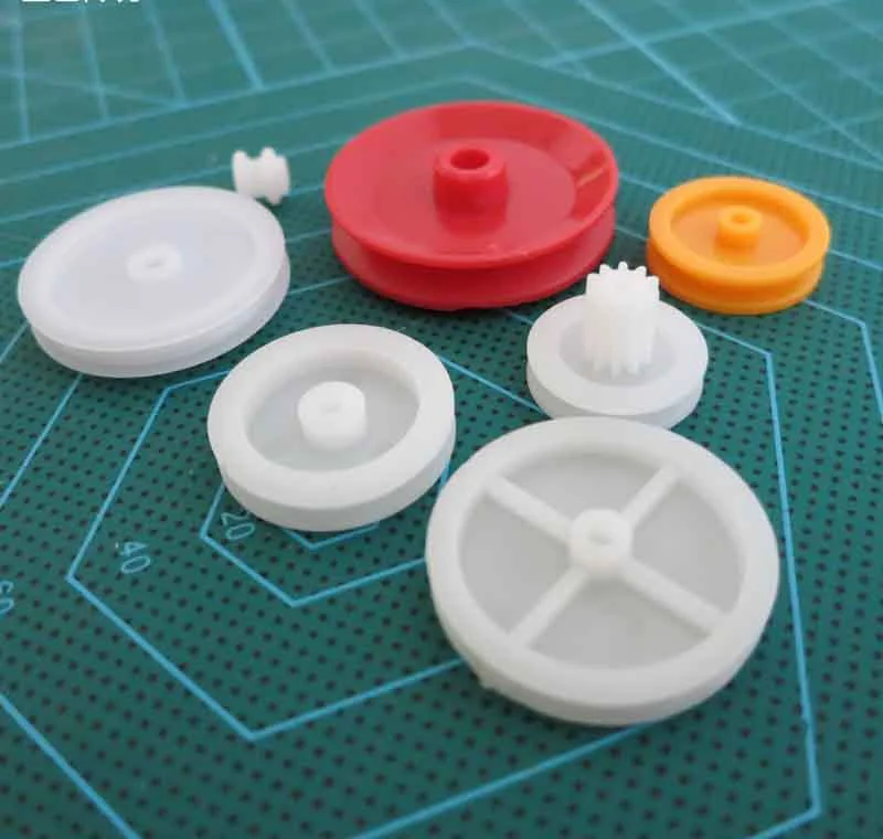 

7 Types Pulley Gear Transmission Wheel Movable Block Small Pulley Fixed Pulley Model DIY Spare Parts