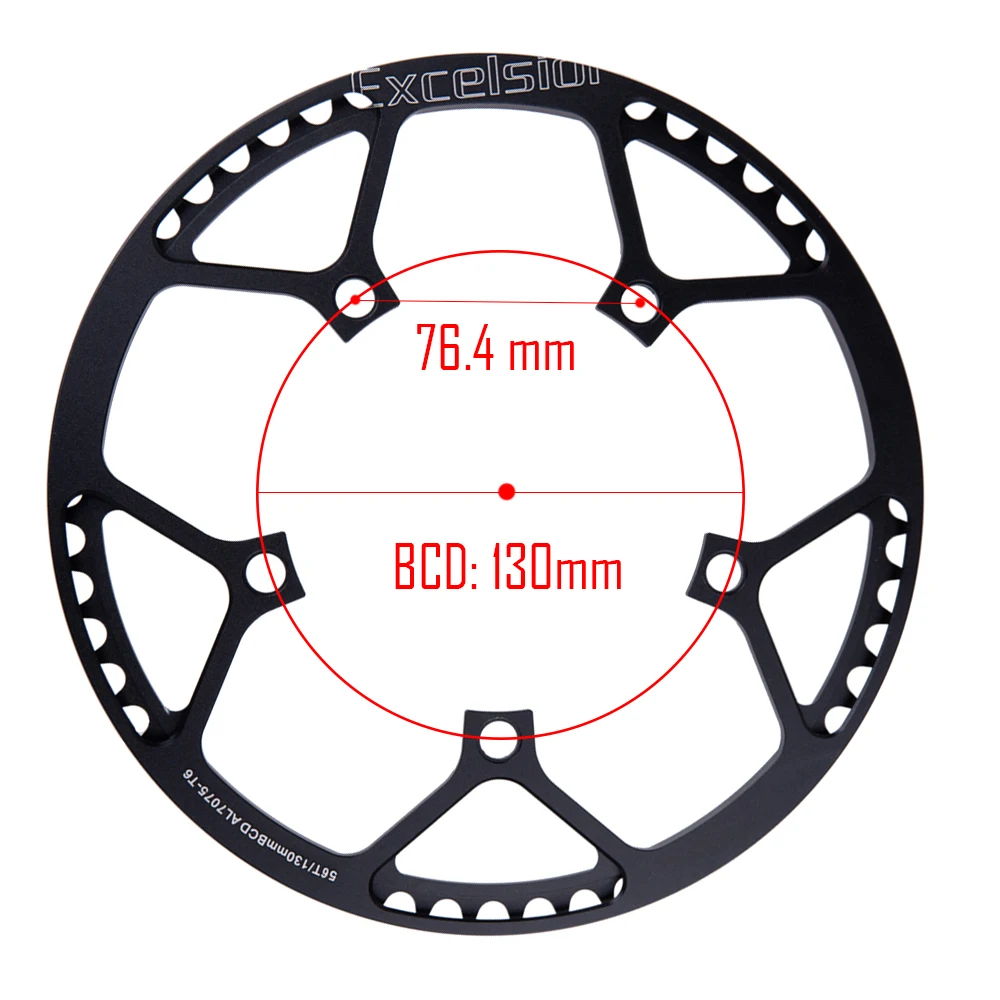 ZTTO 130 мм BCD круглая интегрированная BMX велосипедная односкоростная кривошипа 45/47/53