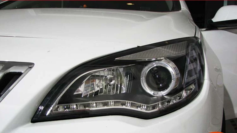 transparent lampshade lamp shade cover glass front Headlight shell For Buick Excelle XT 09-14 hatchback 2pcs