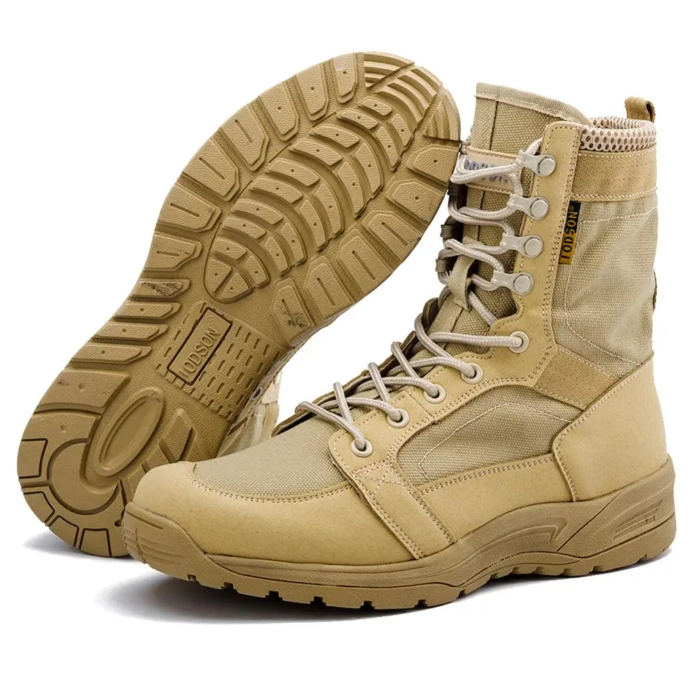 IODSON High Quality Army Boots Men Sandy Military Breathable And Ultralight Boot Hiking Sport Sneaker Shoes | Спорт и развлечения