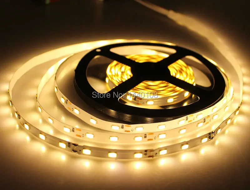 

Fanlive 100m/lot Surper Bright LED Strip Lights DC12V 24V Non Waterproof SMD 5730 60 Leds Tape For Cars Indoor Living Room Rgb