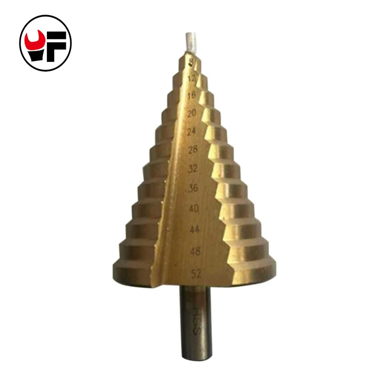 

4-52mm Milling Cutters for Metal HSS High Speed Steel Hex Titanium Step Cone Drill Bit Multiuse Hole Cutter Metal Drilling DZ103
