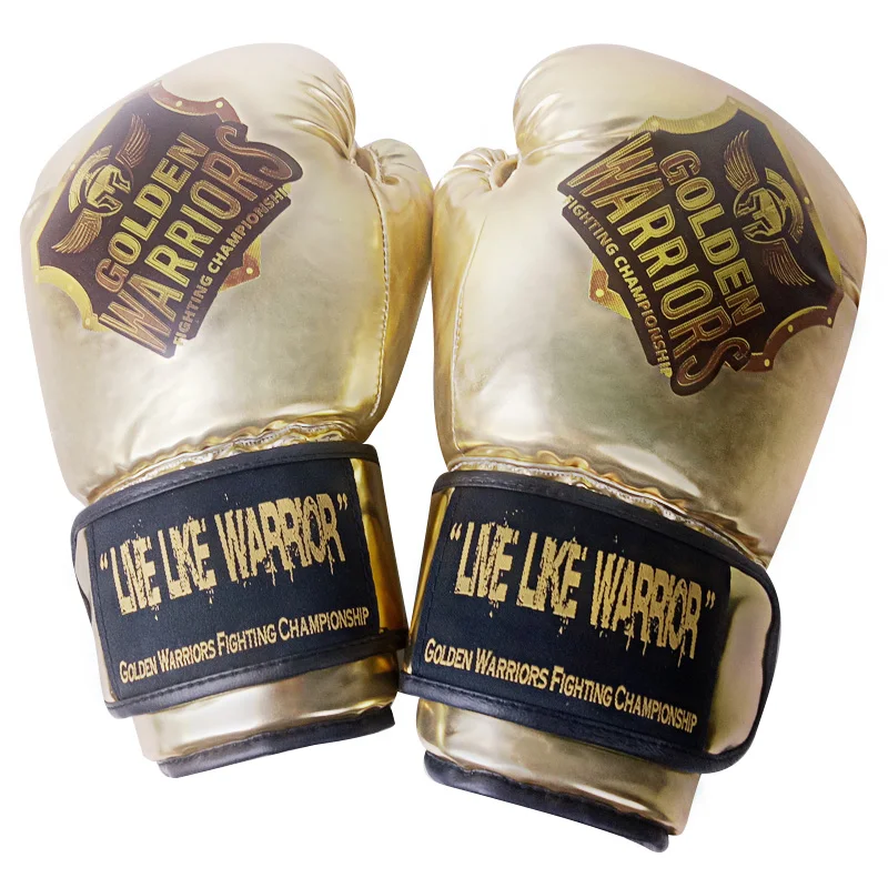 Mma тренировочные золотые кожаные роскошные женские и мужские боксерские