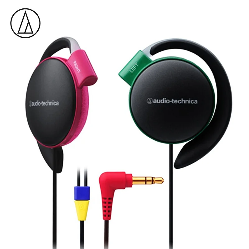 Crazy Black Оригинальные наушники Audio-Technica ATH-EQ500, проводные наушники, музыкальные наушники, ушные крючки, спортивные наушники, объемные басы для Xiaomi huawei Oppo и т. д - Цвет: Crazy Black