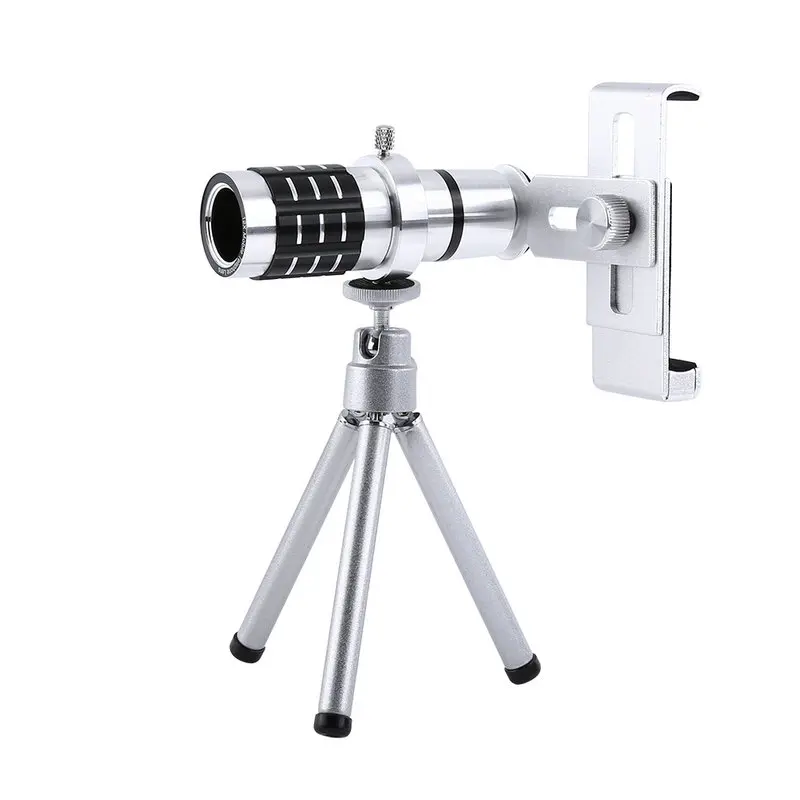Камера телескопа 12X Zoom + Универсальный штатив для смартфонов iPhone и Android|Объективы