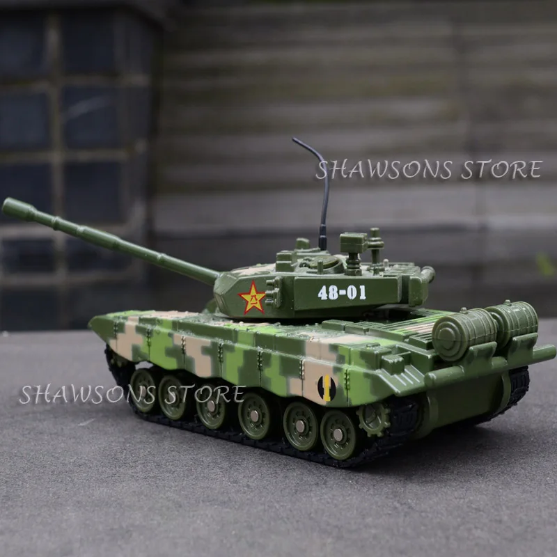 Литая под давлением металлическая военная модель игрушки 1:48 T-99 Китай главный боевой танк звук и Светильник W/O BOX