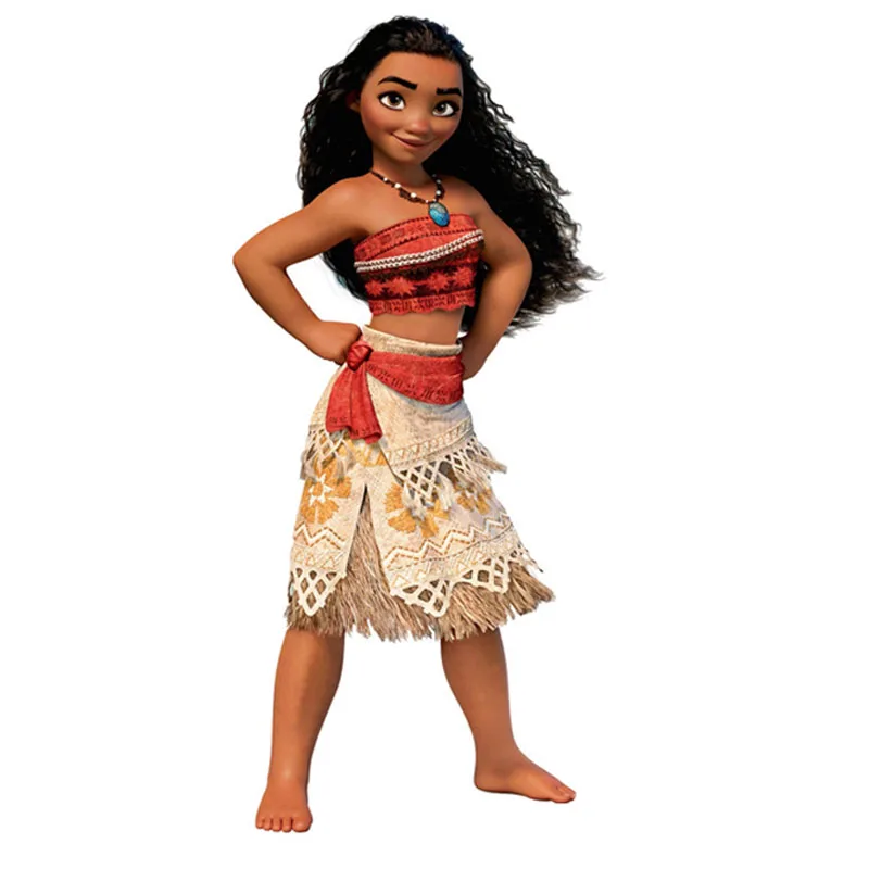 2018 Summer Moana Dress for girls Vaiana Princess Dresses Kids Party Cosplay Costumes With Wig Children Clothing clothes | Детская