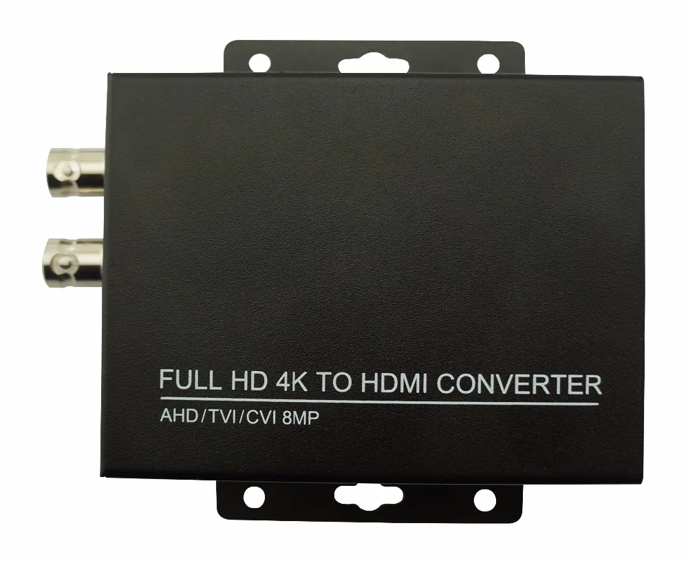 Конвертер с автоматическим распознаванием 4K 720P/1080P TVI 8MP AHD 5MP CVI CVBS в HDMI для камеры