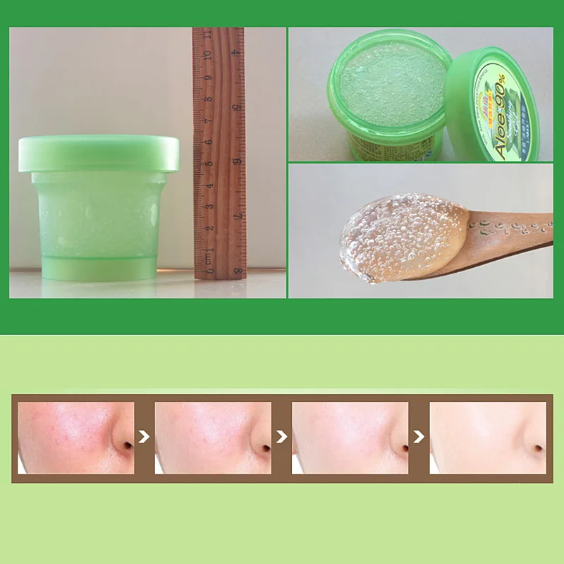 Aloe Vera Gel 120g Шрам удаления прыщей уход за кожей выбоина отбеливающий увлажняющий