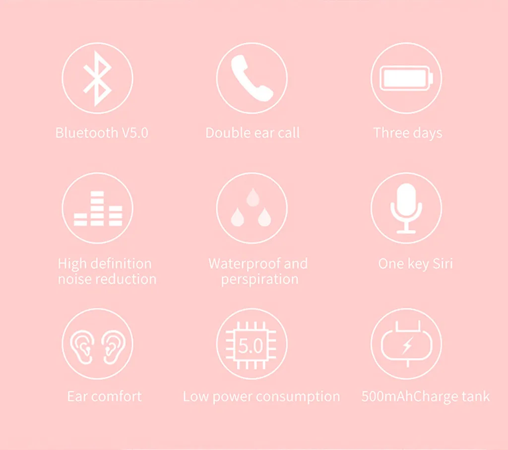 Беспроводная Спортивная перезаряжаемая гарнитура Bluetooth 5 0 водонепроницаемая и