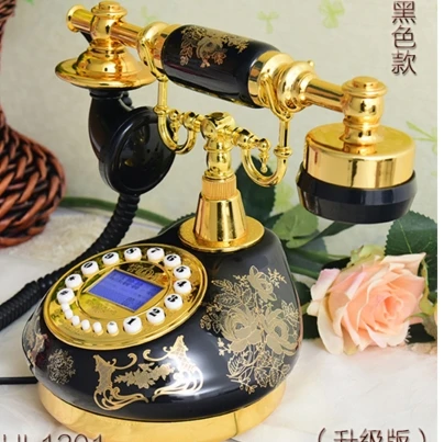 Аутентичные керамические телефоны в стиле ретро проводной