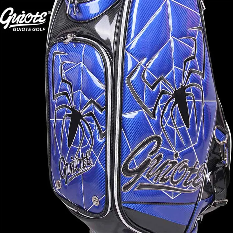 [4 цвета] Widow Maker Spider Golf Caddie сумка для клюшек PU кожаная сумка для гольфа с дождевиком 5-way для мужчин и женщин