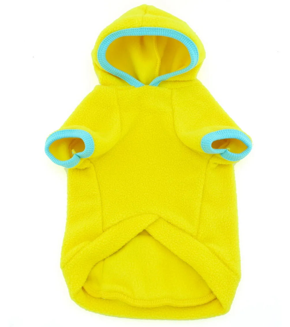 2017 маленькая одежда для собак и кошек пустое флисовое пальто с капюшоном джемпер