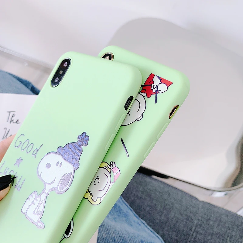 Чехол для телефона Kexin с милой собакой iphone X Xr Xs Max матовый чехол животным узором
