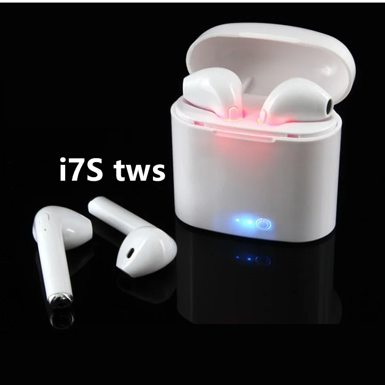 I7S наушники-вкладыши TWS Bluetooth наушники с зарядный чехол Беспроводной близнецов