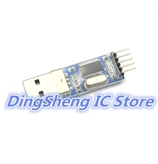 100 шт./лот PL2303 USB к RS232 TTL конвертер адаптер модуль с пыленепроницаемой крышкой
