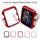 Жесткий Чехол-бампер из поликарбоната для Apple Watch, 5 цветов, чехол для Apple Watch Series 321, защитная оболочка, каркас для часов 38 мм, 42 мм, чехол iWatch