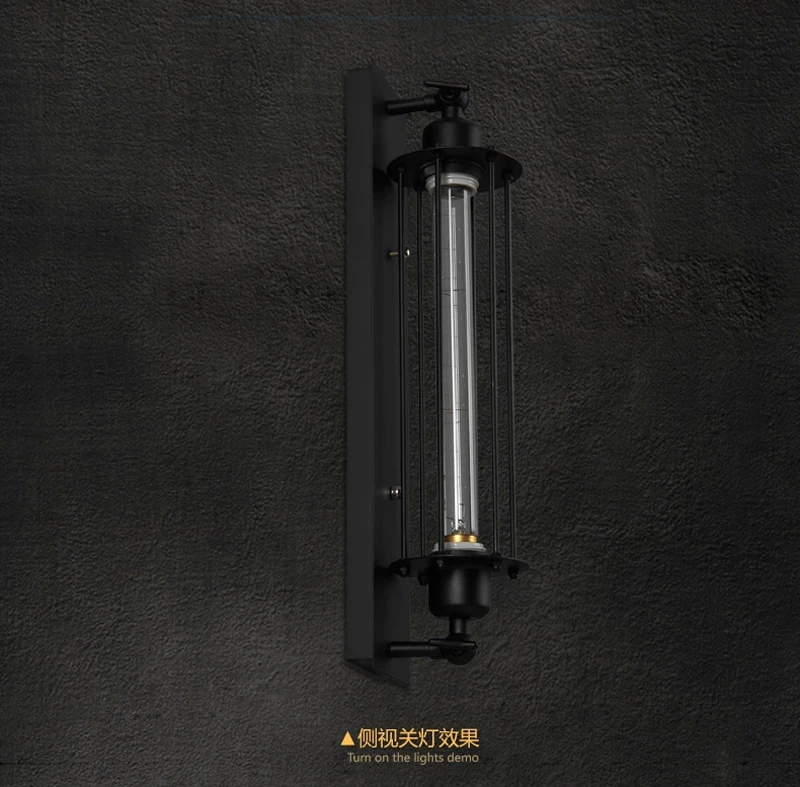 Антикварный настенный светильник в стиле ретро Североамериканском винтажный с