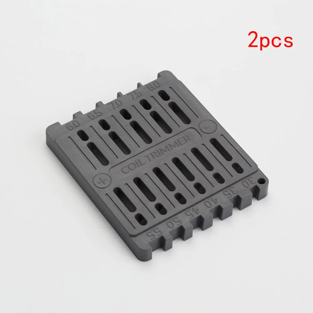 2pcs Grey Катушка для отцов катушка триммер Режущий инструмент для ремонта Vape инструмент намоточный комплект для RDA RTA Vape проволочная катушка Обрезка линейка режущий инструмент - Цвет: 2pcs Grey