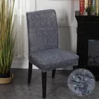 Эластичные съемные чехлы на стулья из спандекса, защита от грязи, чехол для обеденной комнаты, кухни, защитный чехол для ресторана