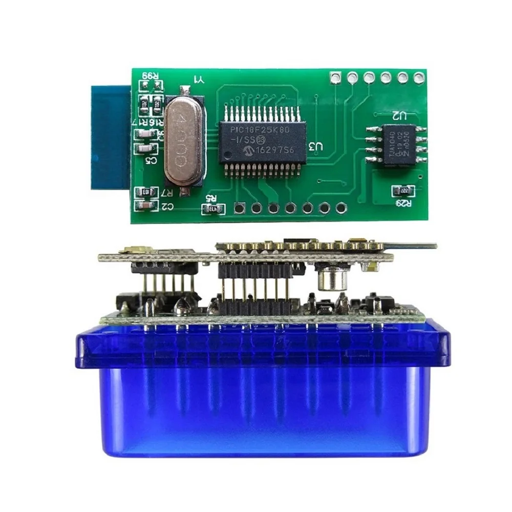Супер Мини ELM 327 Bluetooth V1.5 с оригинальным PIC18F25K80 чип диагностический инструмент ELM327 OBD2 OBDII адаптер Диагностика авто