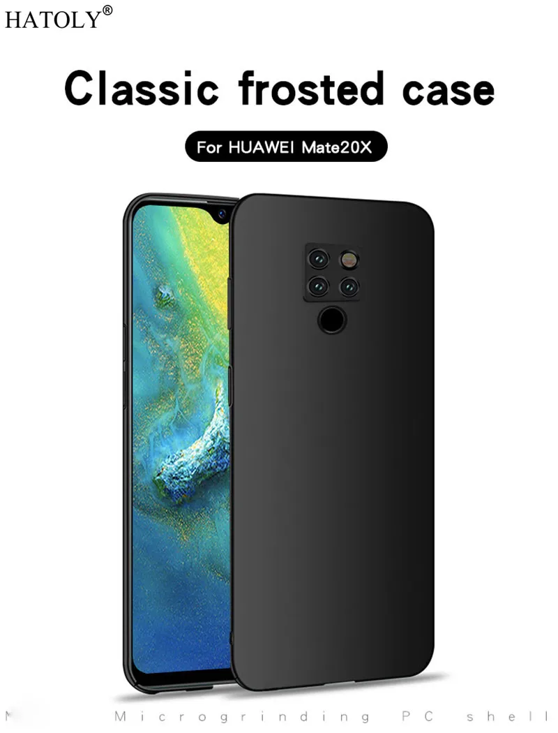 Для Huawei Mate 20X чехол ультра тонкий ПК корпус Бампер Жесткий задняя крышка для Стиль