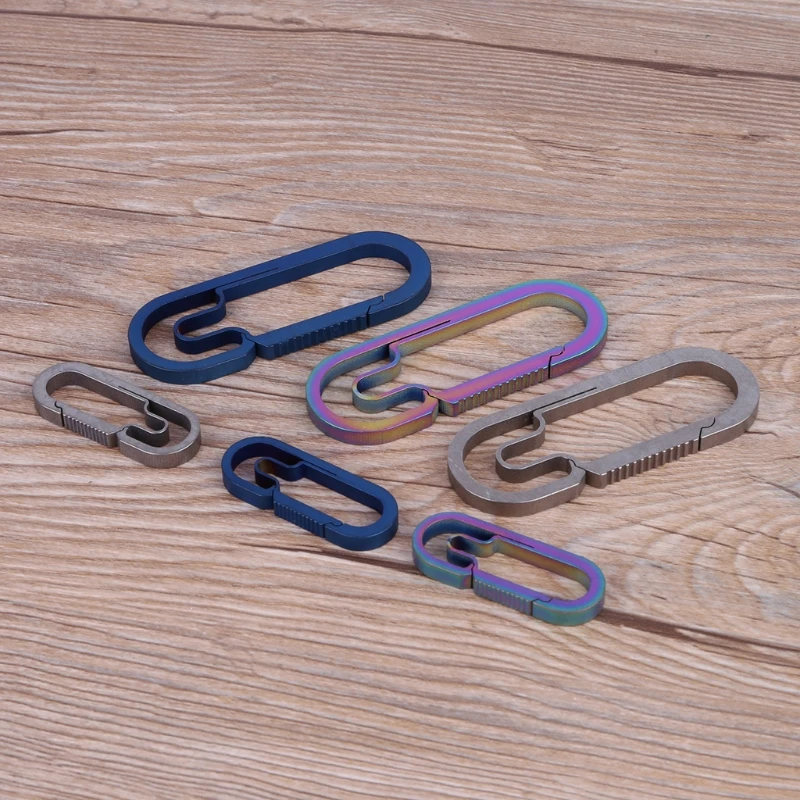 

EDC Outdoor Camping Carabiner Titanium Alloy Keychain Hanging Buckle Snap Hooks