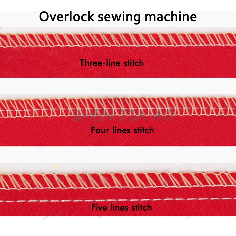 Промышленная Электрическая четырехниточная оверлок швейная машина для одежды