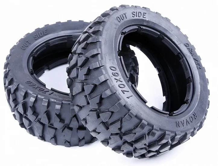 

Baja Front Rear Wheel Macadam Gravel Tyres Skin Tires for 1/5 Scale HPI ROVAN KM Baja 5B SS Rc Car Parts