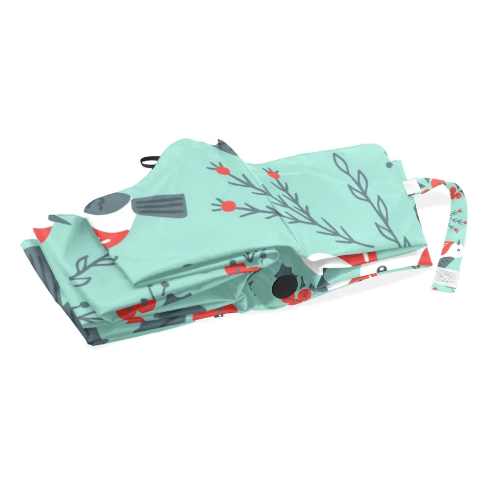 Новый дизайн милый женский зонт от дождя с принтом птиц защита УФ-лучей три