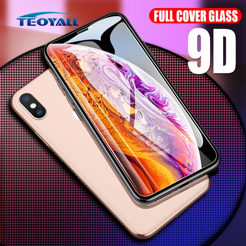 Полное покрытие 9D стекло на для iphone 7 6 8 плюс X Закаленное Стекло экран протектор 6S