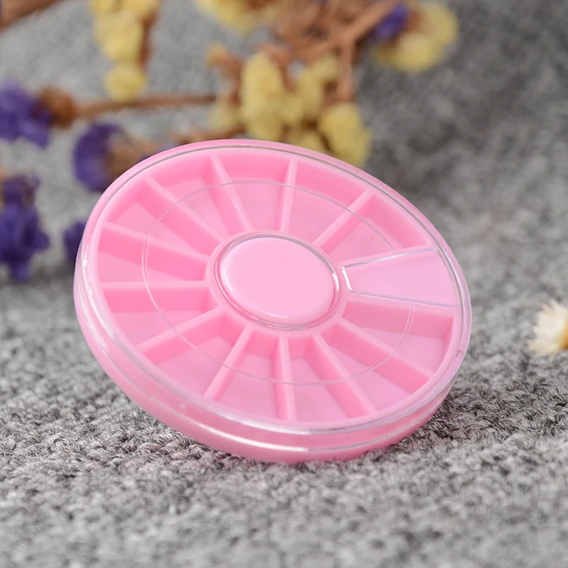 1 шт. дизайн ногтей пустая коробка колеса черный/розовый пластик Маникюр