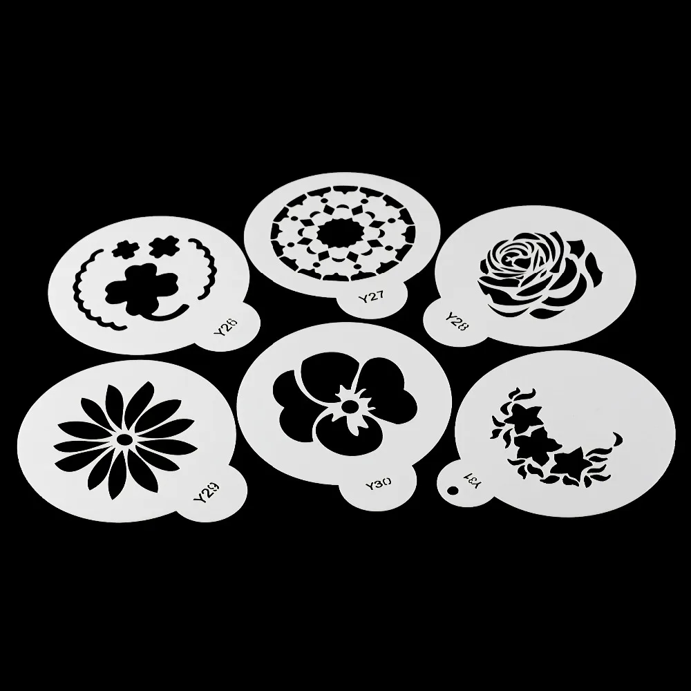 6 шт. трафареты для выпечки тортов | Дом и сад