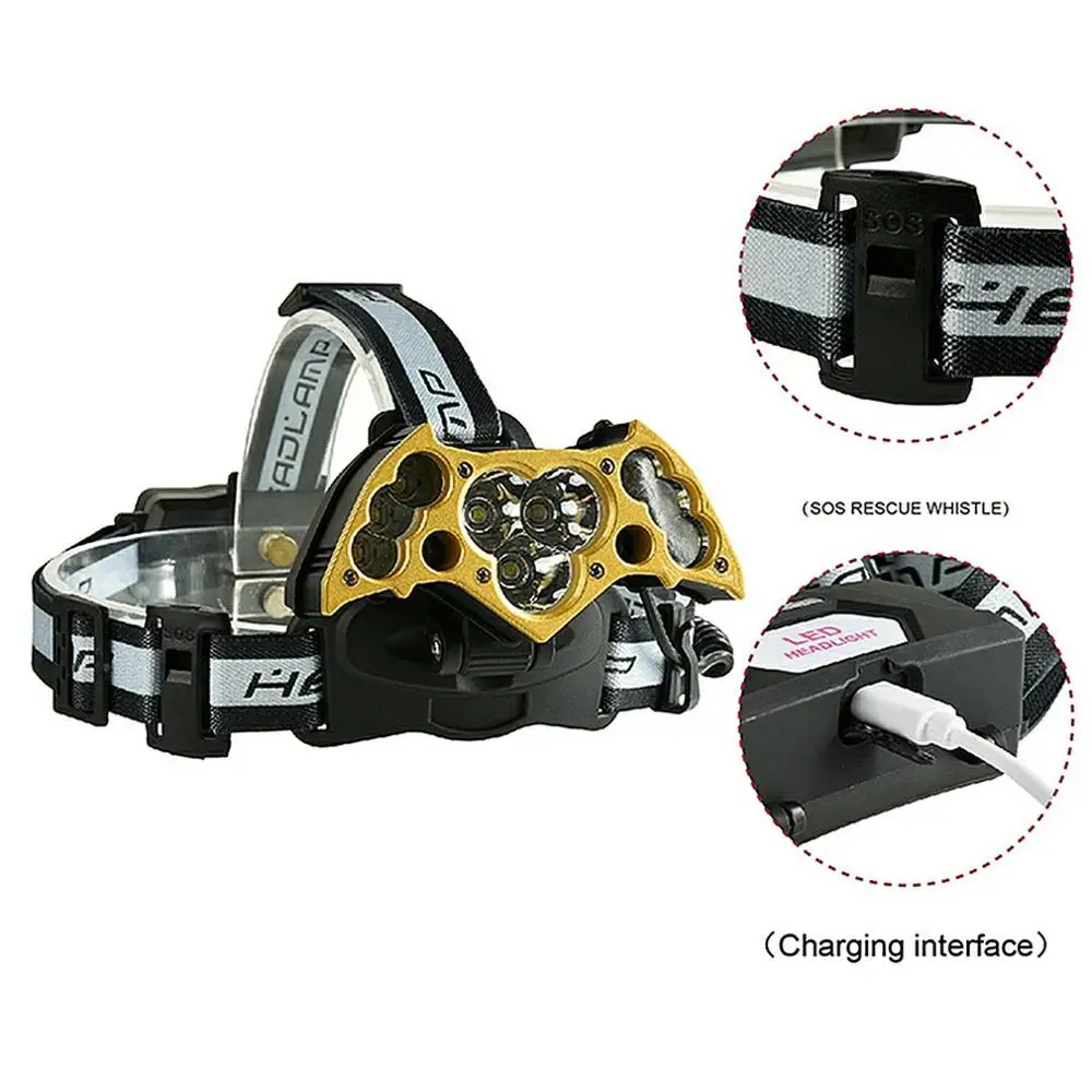 Мощный светодиодный фонарь из алюминиевого сплава для кемпинга на открытом