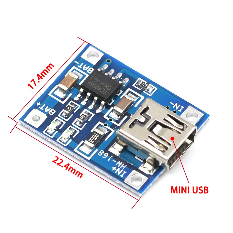 Type c/Micro USB 5V 1A 18650 TP4056 модуль зарядного устройства литиевой батареи зарядная плата