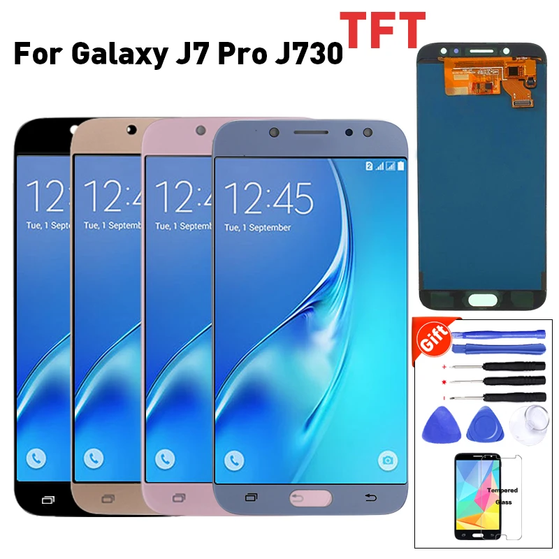100% протестированный J7 Pro ЖК-дисплей для SAMSUNG Galaxy 2017 J730 J730F ЖК-дигитайзер сборка