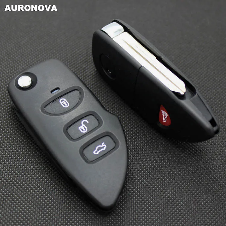 Auronnova новое обновление складной ключ оболочки для Kia Cerato 3+ 1 задние кнопки чехол для дистанционного ключа от машины DIY с нерезанным лезвием