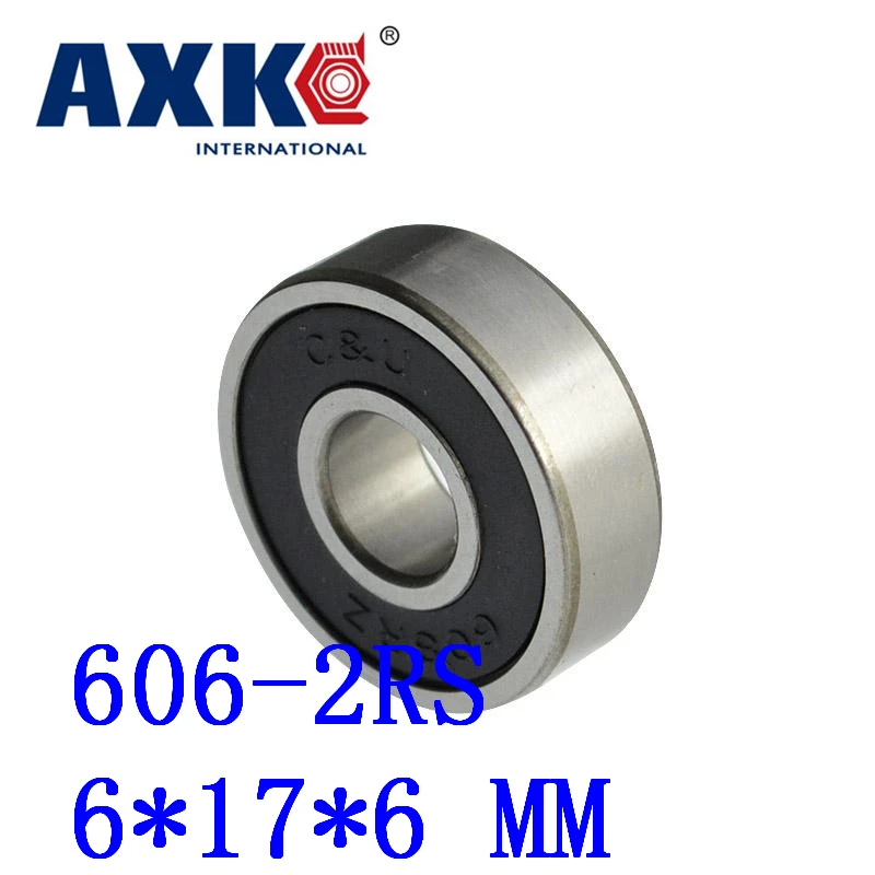 50 шт./лот 606-2rs 606 2rs 606rs R1760hh 6*17*6 мм миниатюрный шарикоподшипник с глубоким желобом
