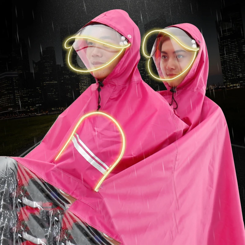 Мотоциклетная дождевик для женщин Электромобиль пончо мужчин светящийся
