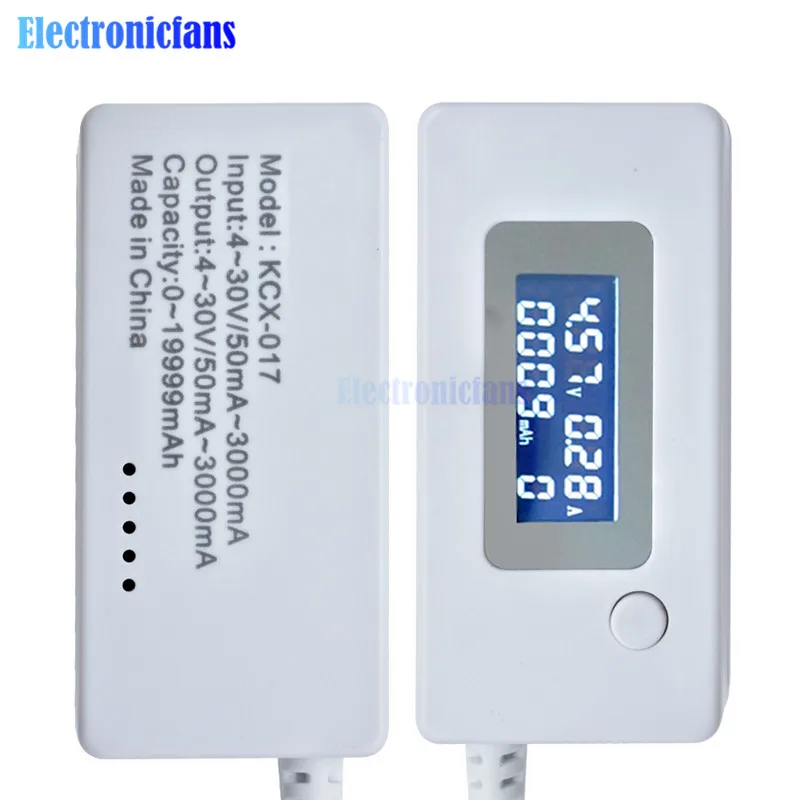 ЖК дисплей USB детектор Вольтметр Амперметр мобильное зарядное устройство