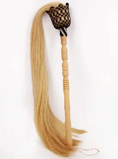 Wooden handle real horsetail whisk tai chi martial arts drama Buddha buddhist Taoist duster top quality | Спорт и развлечения