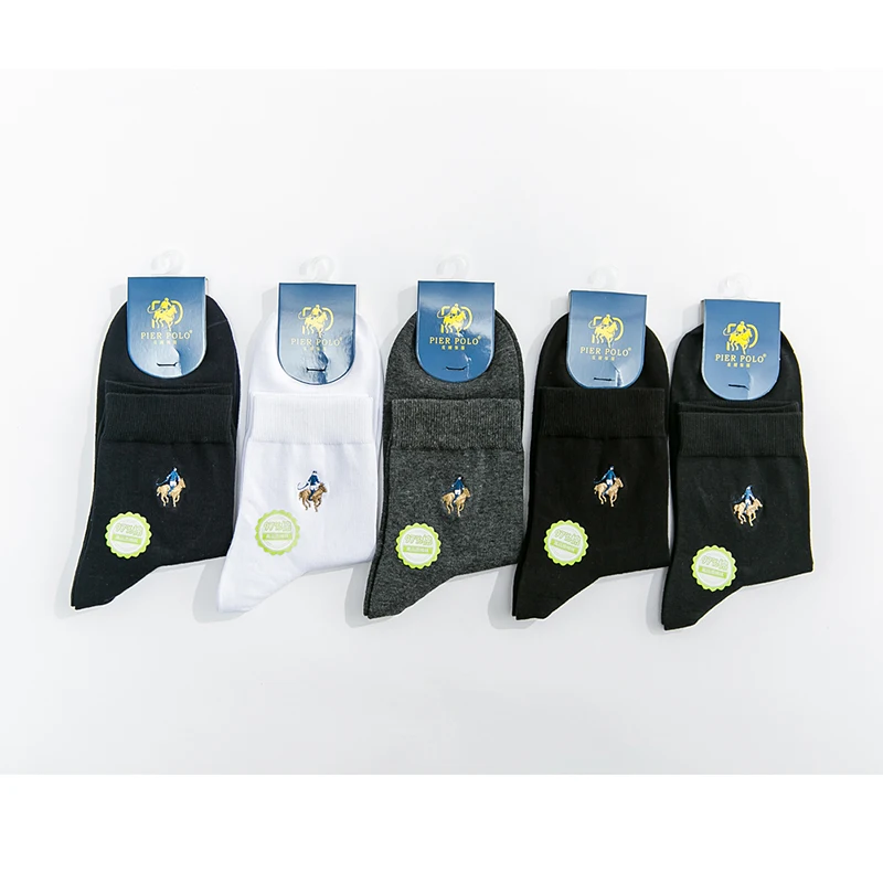 Pier Polo новые модные мужские одноцветные носки Брендовые хлопковые с