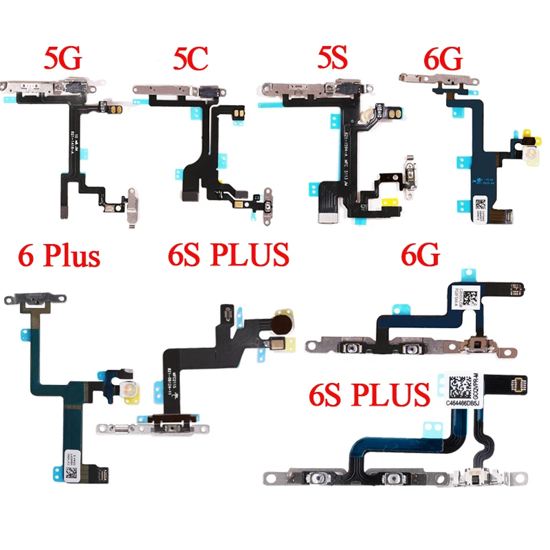 10 шт./лот гибкий шнур питания с металлическим держателем для iPhone 5 5S 6 6S 7 8 Plus X