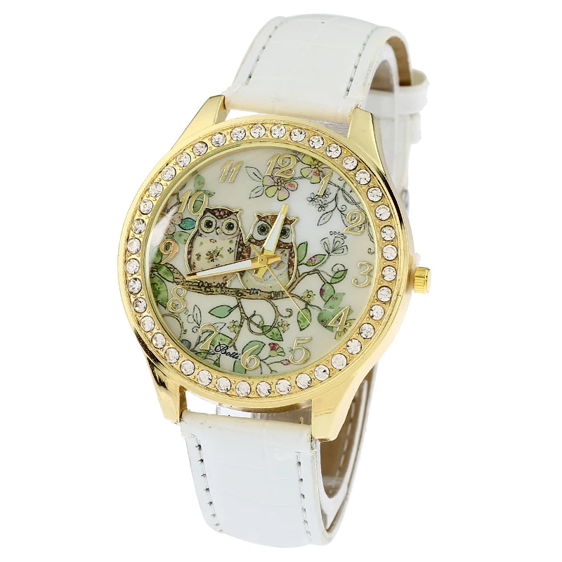 Женские винтажные наручные часы Gnova из платины и искусственной кожи в стиле ретро