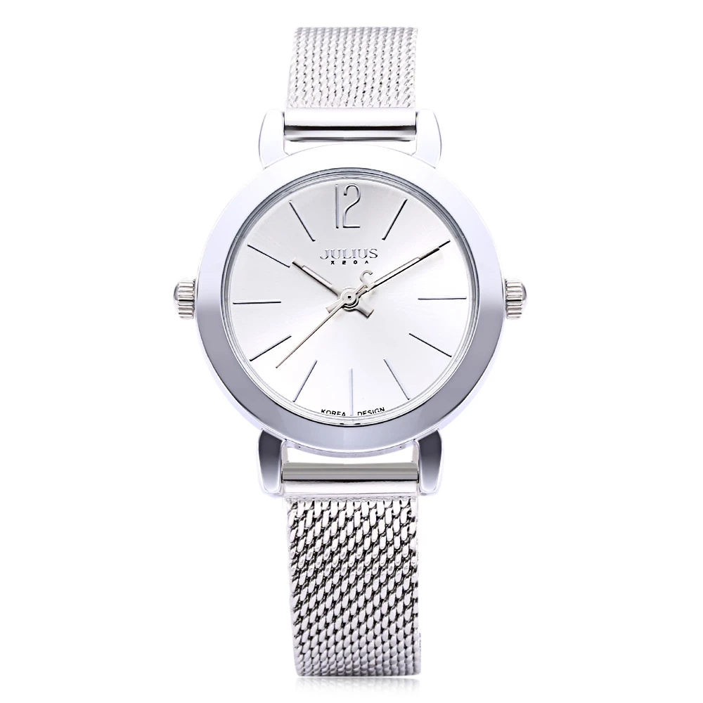 JULIUS Роскошные Брендовые женские часы модные из розового золота повседневные