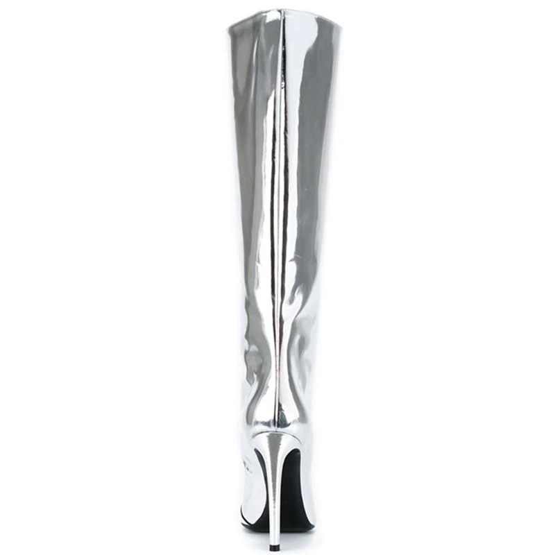 Arden Furtado/2018 сезон весна-осень-зима высокие сапоги до колена на шпильке 12 см с