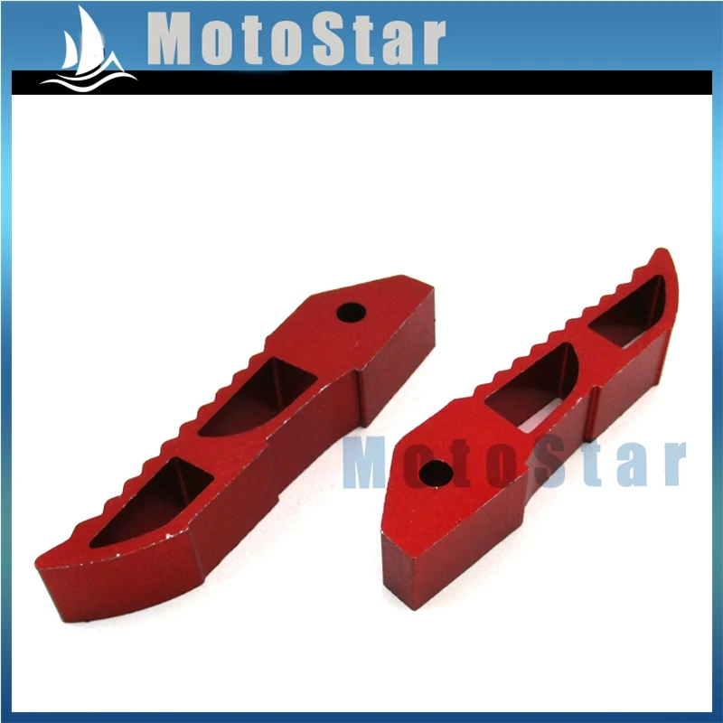 Красный ЧПУ Алюминиевый подножки для ног Мини Мото Карманный Байк 47cc 49cc |